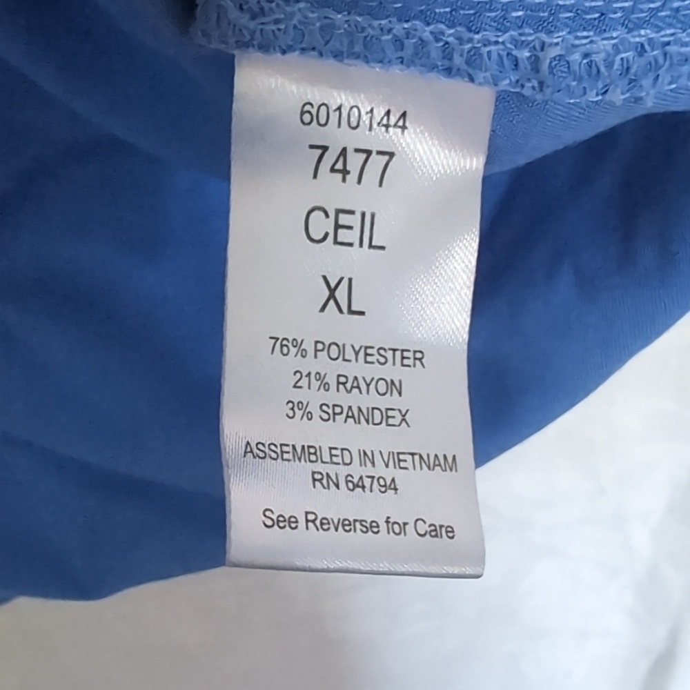 Rothwear Med Couture Insight Men's 3 Pocket Scrub Top Ceil Size Extra Large - Picture 4 of 5